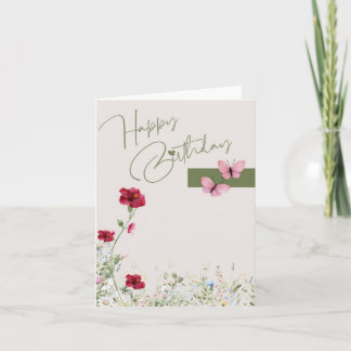 Una tarjeta de felicitación de cumpleaños para cal
