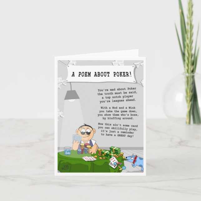 Una tarjeta de felicitación de póquer de todos los (Anverso)