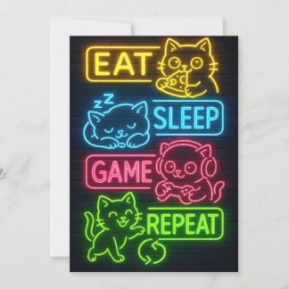 Una tarjeta de felicitación divertida con un gato