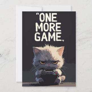 Una tarjeta de felicitación divertida con un gato