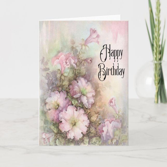 Una tarjeta de felicitación para cumpleaños (Anverso)