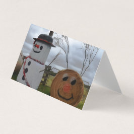 Una tarjeta de felicitación para Navidades de una