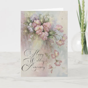 Una tarjeta de felicitación para un aniversario de