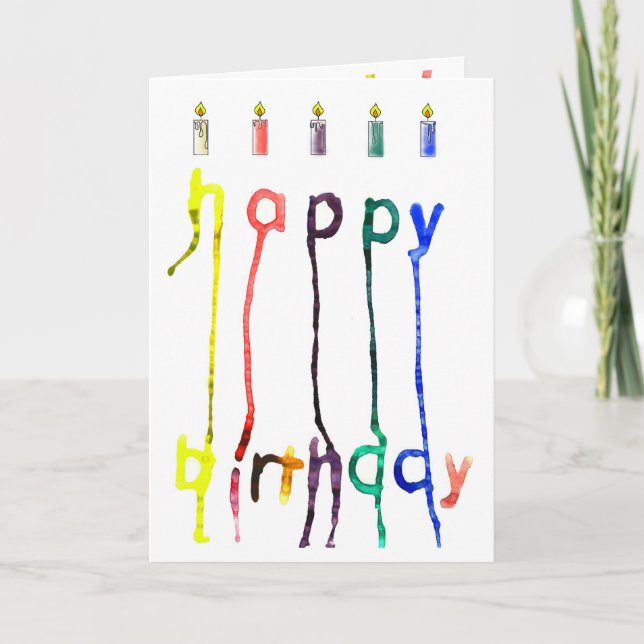 Una tarjeta de felicitación peculiar del (Anverso)
