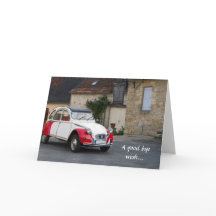 Una tarjeta de felicitación plegada de Adiós