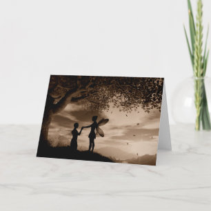 Una tarjeta de felicitación prometida