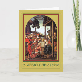 UNA TARJETA DE FESTIVIDAD DE FERIADO NAVIDAD
