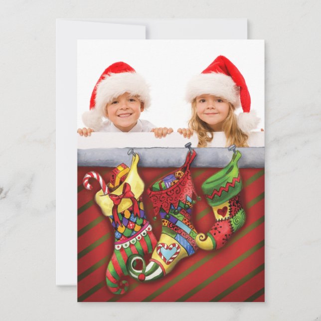 Una tarjeta de foto de Navidades llenos de sueños (Anverso)