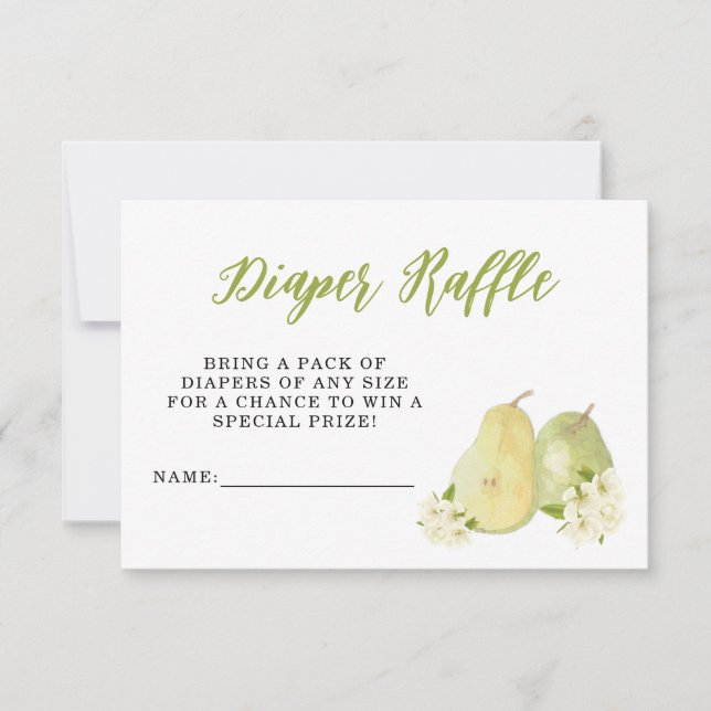 Una tarjeta de gabinete de pañal de perilla dulce (Anverso)