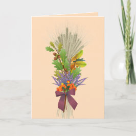 UNA TARJETA DE GRACIAS DE BOUQUET DE CAÍDA