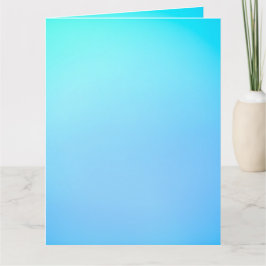 Una tarjeta de gradiente azul vacía que se muestra