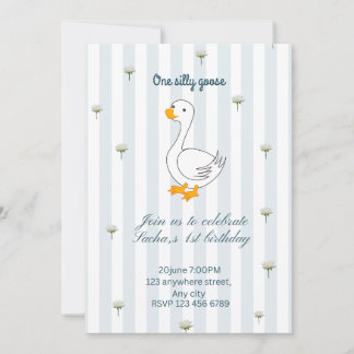Una tarjeta de invitación de cumpleaños de un gans