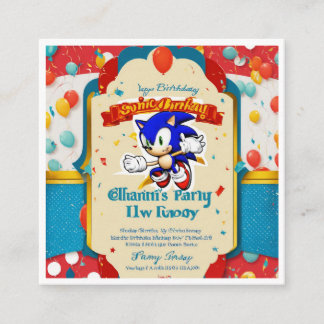 una tarjeta de invitación de cumpleaños única