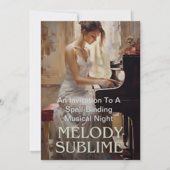 Una Tarjeta De Invitación Para La Inclinación Esté (Anverso)