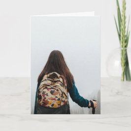 Una tarjeta de los padres para su niño aventurero