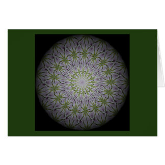 una tarjeta de mandala floral para centrar