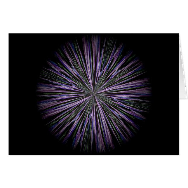 una tarjeta de mandala floral para centrar (Anverso (Horizontal))