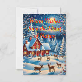Una tarjeta de Navidad caprichosa
