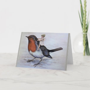 Una tarjeta de Navidad de hadas