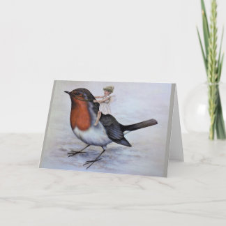 Una tarjeta de Navidad de hadas