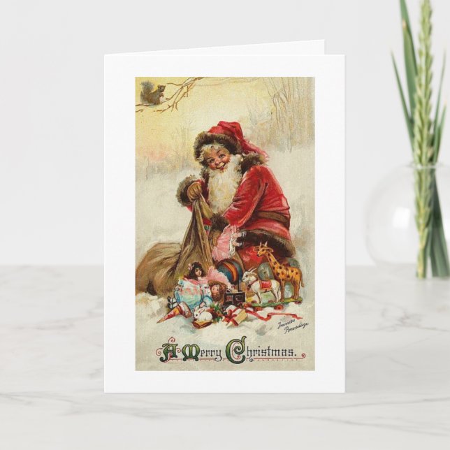 Una tarjeta de Navidad élfica (Anverso)
