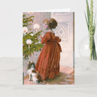 Una tarjeta de Navidad encantadora del Victorian