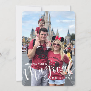 Una tarjeta de Navidad mágica