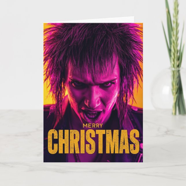 Una tarjeta de Navidad punk (Anverso)