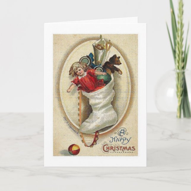 Una tarjeta de Navidades felices de Victoria (Anverso)