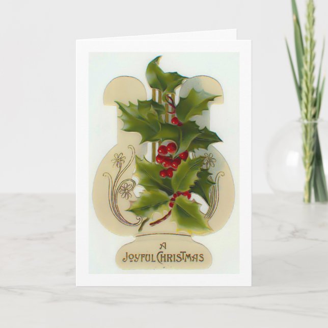 Una tarjeta de navidades victoriosos y Navidades a (Anverso)