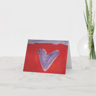 Una tarjeta de nota de Purple Heart