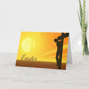 Una tarjeta de Pascua que muestra la Crucifixión