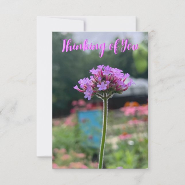 Una tarjeta de "Pensando en ti" (Anverso)