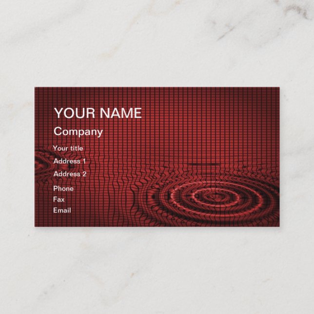 Una tarjeta de presentación abstracta para usted a (Anverso)