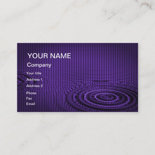 Una tarjeta de presentación abstracta para usted a (Anverso)