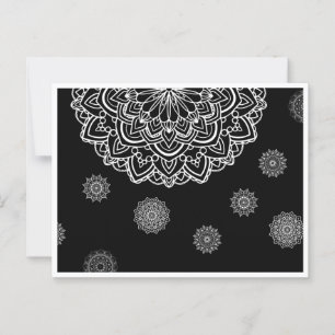 Una tarjeta de regalo con arte de manadala