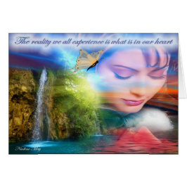 Una tarjeta de saludo con un mensaje