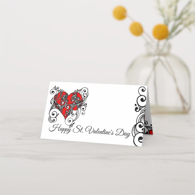 Una tarjeta de San Valentín (Anverso)