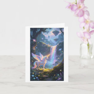Una tarjeta de unicornio mágico con muchos usos
