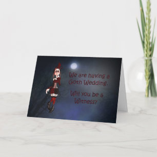 Una tarjeta de vampiro para una petición de un tes