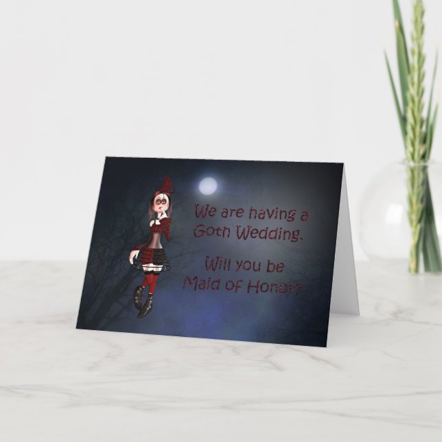 Una tarjeta de vampiro para una solicitud de dama  (Anverso)