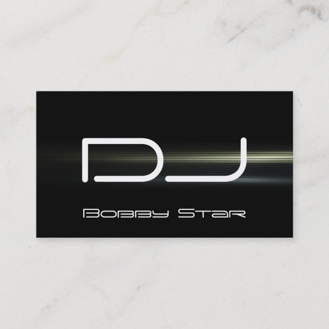 Una tarjeta de visita moderna fresca del laser del (Anverso)