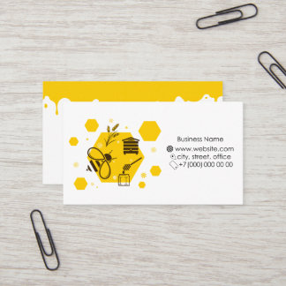 Una tarjeta de visita para un apicultor, producció