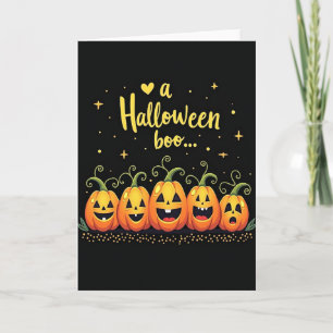 Una tarjeta divertida de Halloween Boo