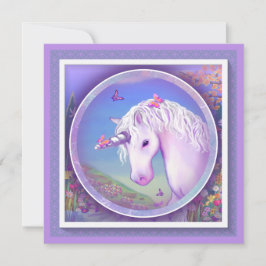 Una tarjeta en blanco Paraíso Púrpura