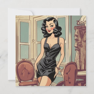 Una tarjeta en negro: LBD de belleza sin esfuerzo