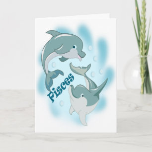 Una tarjeta para aquellos que son Piscis
