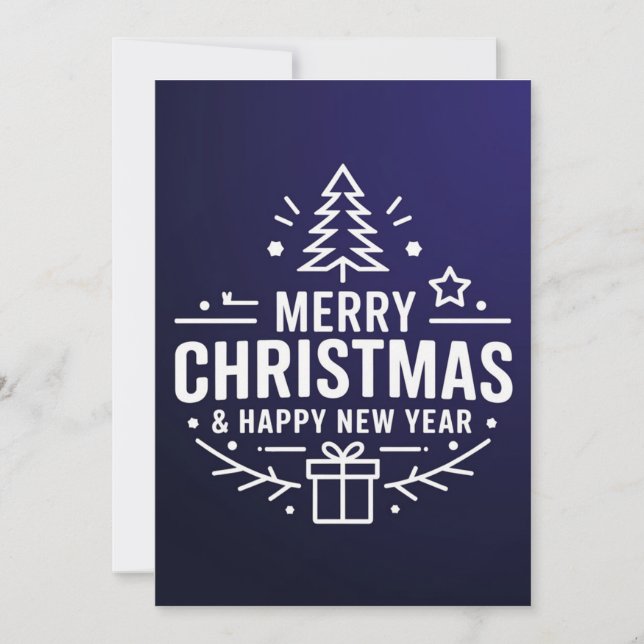 Una tarjeta para cada conexión Feliz Navidad (Anverso)