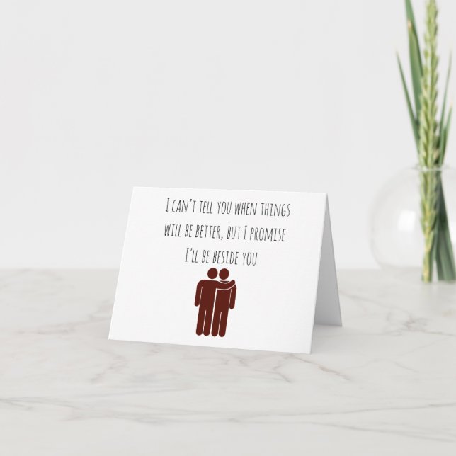 Una tarjeta para cuando no sabes qué decir (Anverso)
