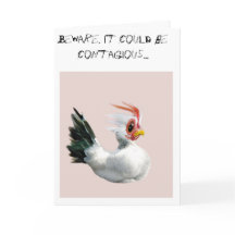 Una tarjeta para los amigos obsesionados del pollo